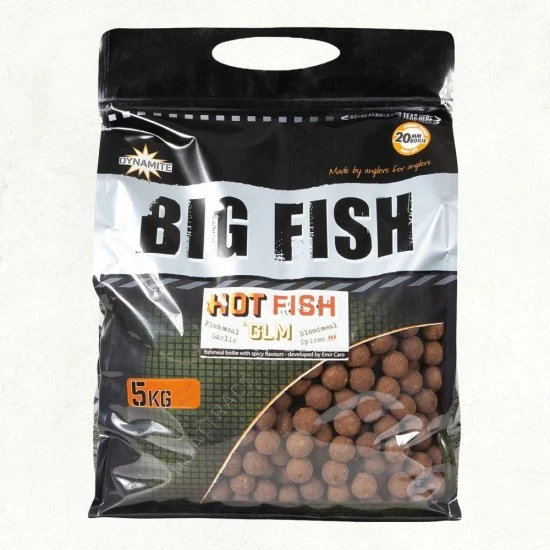 DYNAMITE BAITS Dynamite Hot Fish And GLM Boilies 20mm 1.8kg 3 DYNAMITE BAITS Dynamite Hot Fish And GLM Boilies 20mm 1.8kg