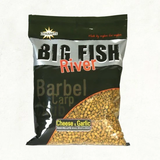 DYNAMITE BAITS Dynamite Big Fish River Pellets Cheese And Garlic 4-6-8mm 1.8kg 3 DYNAMITE BAITS Dynamite Big Fish River Pellets Cheese And Garlic 4-6-8mm 1.8kg