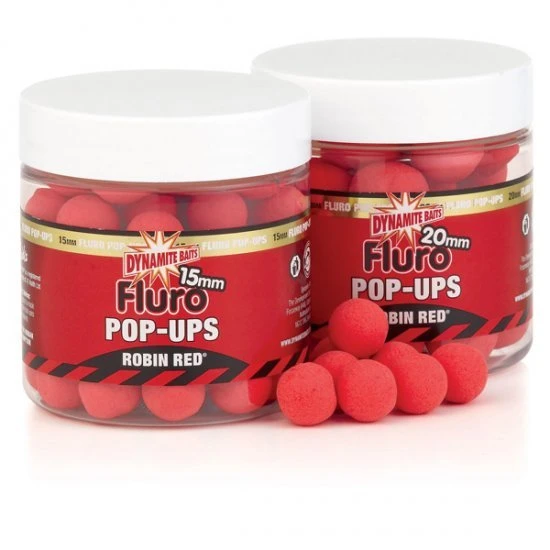 DYNAMITE BAITS Dynamite Robin Red Fluro Pop-Ups 15mm 3 DYNAMITE BAITS Dynamite Robin Red Fluro Pop-Ups 15mm