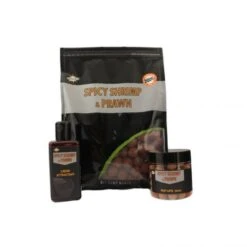 DYNAMITE BAITS Dynamite Spicy Shrimp And Prawn Boilies 15mm 1kg