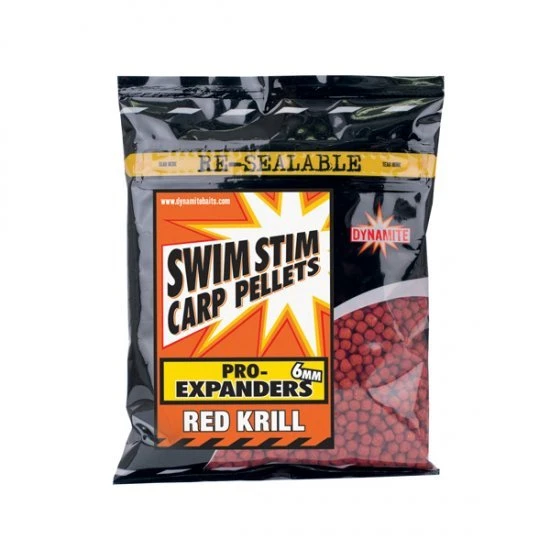 DYNAMITE BAITS Dynamite Swim Stim Pro-Expanders Red Krill 6mm 3 DYNAMITE BAITS Dynamite Swim Stim Pro-Expanders Red Krill 6mm
